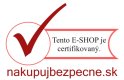 Tento e-shop je certifikovaný. 